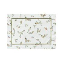 Lugar Americano Retângular Em Tecido Linhão Estampado 50x36cm Mameg Flora