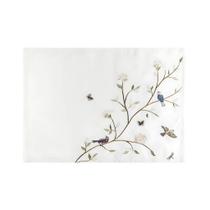 Lugar Americano Retangular Em Tecido Poliéster Ricamo Alba Branco 50x35cm Auguri Casa Lugar Americano Retangular Em Tecido Poliéster Ricamo Alba Branco 50x35cm Auguri Casa