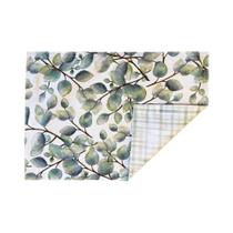 Lugar Americano Retangular Impermeável Acqua 50x35cm Auguri Casa Eucaliptos