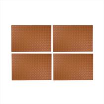 Lugar Americano Retangular Mesa Jantar Impermeável Marrom