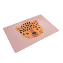 Lugar Americano Retangular Tigre 43,5 x 28,5 cm Estampa Safari para Mesa Posta Lyor