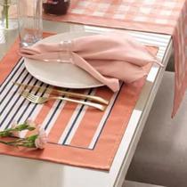 Lugar Americano Set Abel 38cm x 52cm Karsten - Laranja/Marinho