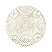 Lugar americano vazado plástico redondo 38cm decoração mesa
