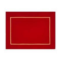 Lugar Americano Vermelho Com Bordado