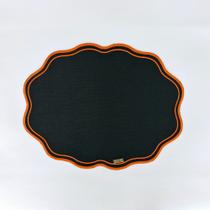 Lugar Americano Wave Preto e Laranja
