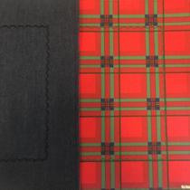Lugar Americano Xadrez Vermelho Verso Jeans Mesa Da Clau-Un Lugar Americano Xadrez Vermelho Verso Jeans Mesa Da Clau-Un