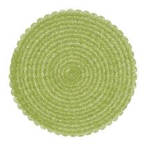 Lugar Jogo Americano Redondo de Mesa Jantar Sousplat Cozinha Fibra