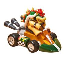 Luigi Bowser Princesa Peach Yoshi Toad Super Mario Karting Figuras De Ação Puxar Para Trás