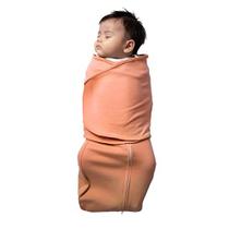 LullaBaby Swaddle, A solução de Swaddle do sono, fácil de usar, Sleep Sack projetado para acalmar o reflexo de sobressalto, melhor sono para o bebê recém-nascido, cobertor de Swaddle 100% algodão, 2-4 meses, arenito