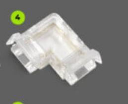 Lumanti Conector/emenda L P/fita Led Direct 8mm Fd338l