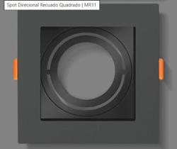 Lumanti Spot Emb Quad Rec P/1lamp Mr11 Preto Seprp1