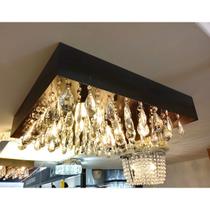 Lumier Plafon Cairo 40x40 6lamp G9 Preto Lu15012-pt