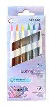 Lumina Brush Highlighter Perfumado 6 Cores Pastel - Newpen Lumina Brush Highlighter Perfumado 6 Cores Pastel - Newpen