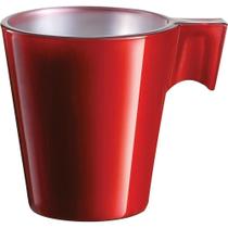 Luminarc Flashy Xícara Expresso 6X6X6Cm 80Ml Vidro Temperado Vermelho Luminarc Flashy Xícara Expresso 6X6X6Cm 80Ml Vidro Temperado Vermelho