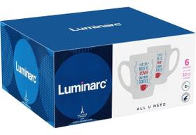 LUMINARC NEW MORNING CANECA 11x8x8cm 320ml VIDRO TEMPERADO BRANCO DECORADO LUMINARC NEW MORNING CANECA 11x8x8cm 320ml VIDRO TEMPERADO BRANCO DECORADO