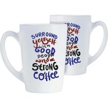 Luminarc New Morning Caneca 11X8X8Cm 320Ml Vidro Temperado Branco Decorado Luminarc New Morning Caneca 11X8X8Cm 320Ml Vidro Temperado Branco Decorado