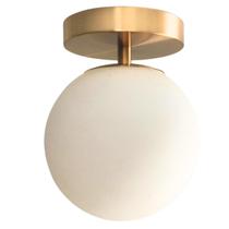 Luminária 15cm Globo Vidro Jabuticaba Arandela Parede Teto Dourada Gimpo KJGD-082-GOLD