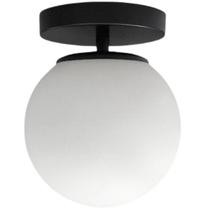 Luminária 15Cm Globo Vidro Jabuticaba Arandela Parede Teto