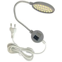 Luminaria 20 Led Lampada Bocal Fixacao Magnetica Maq Costura