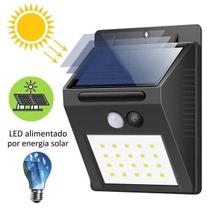 Luminária 20 Leds Com Sensor Presença Arandela Solar Luminária 20 Leds Com Sensor Presença Arandela Solar