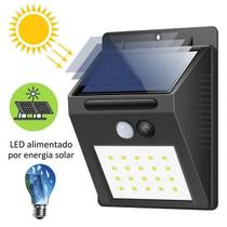 Luminária 20 Leds Com Sensor Presença Arandela Solar Luminária 20 Leds Com Sensor Presença Arandela Solar