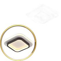 Luminária 24Cm Duplo Led 24 Watts 3 Cores Lustre Teto Plafon Luminária 24Cm Duplo Led 24 Watts 3 Cores Lustre Teto Plafon