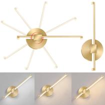 Luminária 31cm Barra Linear LED 3 Cores Giro 330 Graus Metal Silicone Minimalista Gimpo KJBD-147