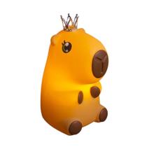Luminária 3D Capivara Princesa Bivolt Decoração Criativa Luminária 3D Capivara Princesa Bivolt Decoração Criativa