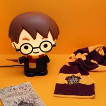 Luminária 3D Harry Potter Lumus Nox Bivolt Decorativa LED Quarto Geek Luz Suave Hogwarts