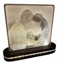 Luminária 3d Led Dia Dos Pais Personalizável Com Foto! Luminária 3d Led Dia Dos Pais Personalizável Com Foto!