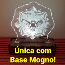 Luminária 3d Led Espírito Santo Abajour - Base 15cm Luminária 3d Led Espírito Santo Abajour - Base 15cm