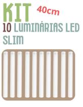 Luminária 40 cm LED Sem Fio Sensor Movimento Kit 10 Unidades Atacado Revenda