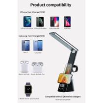 LUMINARIA 6 em 1 lâmpada de mesa led carregador sem fio 15w