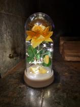 Luminária A Rosa Encantada A Bela E A Fera Perola Frio