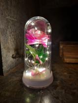 Luminária A Rosa Encantada A Bela E A Fera Perola Frio