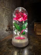 Luminária A Rosa Encantada A Bela E A Fera Perola Frio
