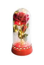 Luminária A Rosa Encantada com Aplique A Bela e A Fera