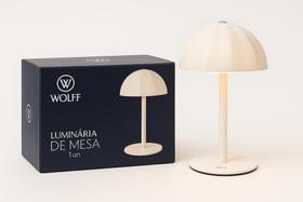 Luminária Abajar De Mesa Led 3 Tons Branco Touch 800 Mah