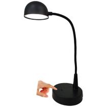 Luminaria Abajur 3 Tons LED Touch USB Recarregavel Flexivel Mesa Casa Sala Quarto Cabeceira Escritorio Recepçao Home Office Trabalho Iluminaçao