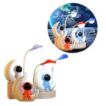 Luminária Abajur Astronauta Led Recarregável Decorativo