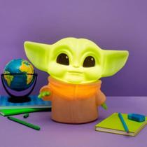 Luminaria abajur baby grogu star wars + lampada de led