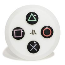 Luminária Abajur Botão Playstation Natural Geek Decorativa 26x26cm