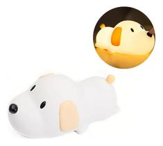 Luminaria Abajur Cachorro Led Colorido Silicone Touch Luminaria Abajur Cachorro Led Colorido Silicone Touch