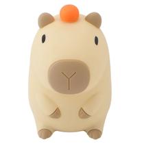 Luminaria Abajur Capivara Divertida Touch Muda Cor Recarregavel USB Mesa Divertida Iluminaçao Decoraçao