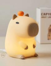Luminária Abajur Capivara Grande Silicone Macio Touch Usb Fofa Várias Cores Luminária Abajur Capivara Grande Silicone Macio Touch Usb Fofa Várias Cores