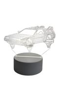 Luminária Abajur Carro de Volta para o Futuro Led 3d Mesa Quarto Namorado Luz Presente Pai Filho Avo Ilusão Optica Luminária Abajur Carro de Volta para o Futuro Led 3d Mesa Quarto Namorado Luz Presente Pai Filho Avo Ilusão Optica
