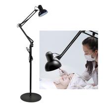 Luminaria Abajur Chao Articulada Flexivel Pedestal Metal E27 Iluminaçao Quarto Mesa Sala Sofa Estudos Trabalho Leitura