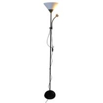 Luminária Abajur Chão duo floor pedestal Articulada Metal Lustre Coluna 1,72m - Ralos e Torneiras