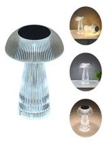 Luminária Abajur Cogumelo 15cm Led Pilha Festa Mesa Bancada