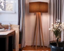 Luminaria Abajur D Chão Para Sala Luna Classic